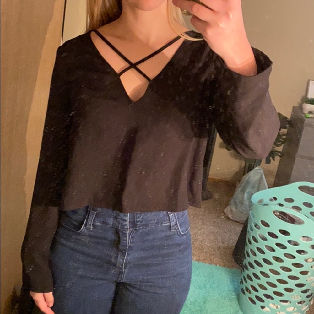 Black Crop Top